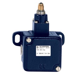 Schmersal 101058518 Medium-Duty Position Switch Plunger 1NO Grey Cast Iron Galvanized Silver Contact