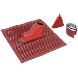 DEHN 105246 Roof Bushing Kit W/Roof Tile 450mm W 500mm D Aluminium Red