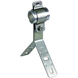 DEHN 105341 Angled Mount Bracket W/Cleat 24mm W 4mm D 28mm H Stainless Steel