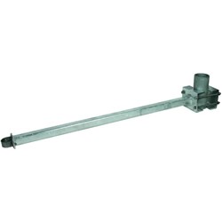 DEHN 105364 Spacer 1000mm L 190mm W 60mm D 140mm H M10x242mm M8x20mm Thermo Galvanized Steel Die Cast Zinc