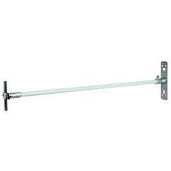 DEHN 106100 ISO Spacer W/Fixing Plate 690mm L 17mm W 4mm D 71mm H Stainless Steel RAL 7035 Grey