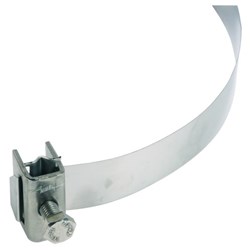 DEHN 106323 Pipe Clamp 4mm W 110mm H M8 x 20mm Stainless Steel