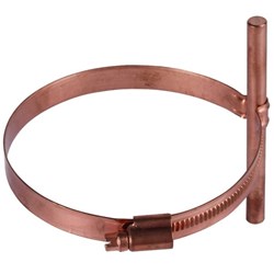 DEHN 200077 Conductor Holder 7mm Grip Clamp Mount 10mm W 1mm D 10mm H Stainless Steel