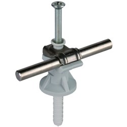 DEHN 250001 Conductor Holder Screw Clamp Mount 30mm L 3mm W 11mm H Plastic RAL 7035 Grey