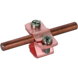 DEHN 274117 Conductor Holder Screw Clamp Mount 3mm W 2mm D 4mm H M8 304 Stainless Steel Galvanized Copper