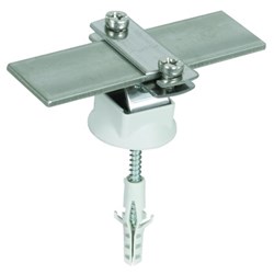 DEHN 274230 Conductor Holder With Wood Screw 5x50mm 8x40mm Screw Clamp Mount 4mm D 9mm H M8 Plastic