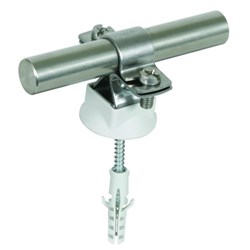 DEHN 274260 Rod Holder With Wood Screw 5x50mm 8x40mm Plastic Dowel M8 304 Stainless Steel