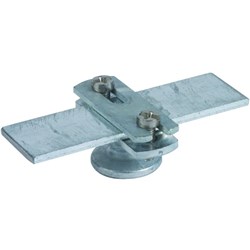 DEHN 275030 Conductor Holder W/Flange Screw Clamp Mount 3mm W 6mm H M8 Die Cast Zinc