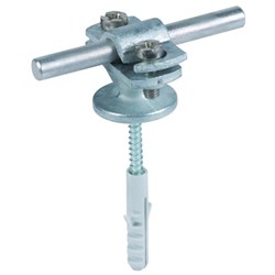 DEHN 275160 Conductor Holder With Flange 5x50mm 8x40mm Screw Clamp Mount 8mm H M8 Die Cast Zinc