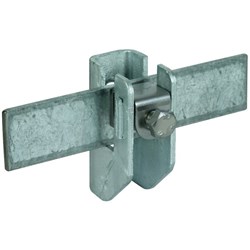 DEHN 277240 Strip Holder W/Pressure Pipe M8 x 25mm Screw 5mm W 3mm D 7mm H Steel