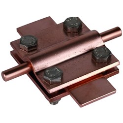 DEHN 318207 Cross Unit Without Intermediate Plate M8 x 25mm Screw 60mm W 3mm D 60mm H Copper