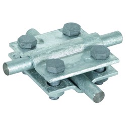 DEHN 318251 Cross Unit M8 x 25mm Screw 60mm W 3mm D 60mm H Steel