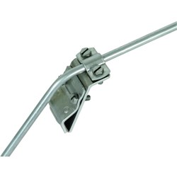 DEHN 338001 Gutter Clamp W/Twin Screw Cleat 7-10mm M6 x 16mm Screw Aluminium