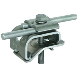 DEHN 339111 Gutter Clamp W/Double Cleat 8-10mm M8 x 60mm Screw Aluminium