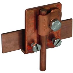 DEHN 365027 Seam Clamp W/Clamping Frame 0.7-10mm M6 x 16mm M8 x 20mm Screw Copper