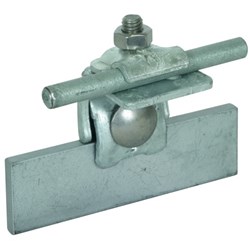 DEHN 365050 Saddle Clamp W/Clamping Frame 0.7-8mm M8 x 25mm Screw Steel