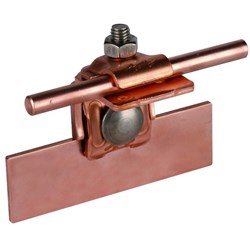 DEHN 365057 Saddle Clamp W/Clamping Frame 0.7-8mm M8 x 25mm Screw Copper