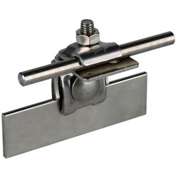 DEHN 365059 Saddle Clamp W/Clamping Frame 0.7-8mm M8 x 25mm Screw Stainless Steel