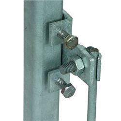 DEHN 372240 Horizontal Connection Clamp 18-35mm M8 x 25mm Screw Steel