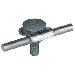 DEHN 390150 Clamping Piece W/Truss Head Screw 6-10mm M10 x 35mm Screw Steel