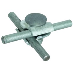 DEHN 390250 MMV Clamp W/Truss Head Screw and Nut 6-8mm M10 x 35mm Screw Steel