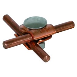 DEHN 390257 MMV Clamp W/Head Screw and Nut 6-8mm M10 x 35mm Screw Copper