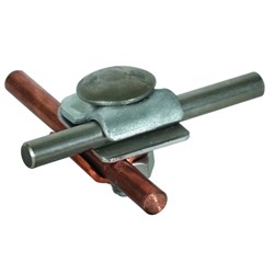 DEHN 390267 MMV Clamp W/Truss Head Screw and Nut 6-8mm M10 x 35mm Screw Copper Steel