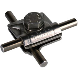 DEHN 390559 MV Clamp W/Hexagon Screw and Spring Washer 8-10mm M10 x 30mm Screw Stainless Steel