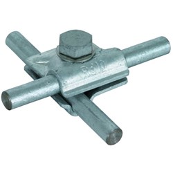 DEHN 391550 MV Clamp W/Hexagon Screw and Spring Washer 10mm M10 x 35mm Screw Steel