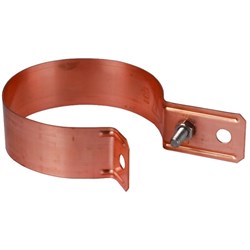 DEHN 420127 Downpipe Clamp 120mm 11mm M8 x 25mm Screw Copper