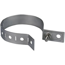 DEHN 423029 Downpipe Clamp 60-150mm 10.5mm M8 x 25mm Screw Stainless Steel