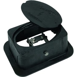 DEHN 549001 UF Test Joint Box 300mm W 120mm D 220mm H Galvanized Corrugated Iron Black