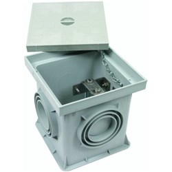 DEHN 549050 UF Test Joint Box 197mm W 204mm D 197mm H Plastic RAL 7035 Grey