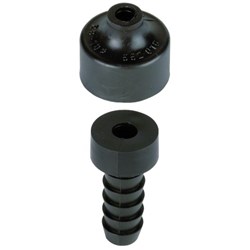 DEHN 552010 Roof Bushing 34mm 3mm W 7mm H Plastic Black