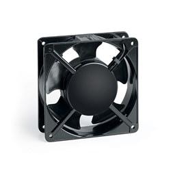 Fandis A12B12HTSW00 Axial Frame Fan 138cu-m/h 178cu-m/h 115VAC IP20 120W 120H Die-Cast Aluminum Black