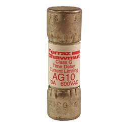 Mersen AG4 Power Fuse 4A 600VAC Class G Ferrule 10mm x 33mm 100kA Interrupt Time Delay