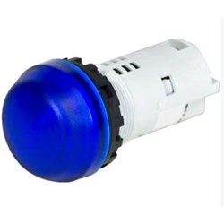 IDEC AP22M-2QHS Pilot Light Blue 120VAC 22mm Dia Mount Hole