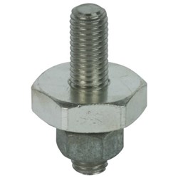DEHN ASSCHRM1255 Bolted-Type Connector With M12 Bolt and Nut 29.6A 32mm Stud Bolt M12x55mm SS