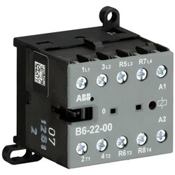 ABB B6220001 Mini Contactor 4P 6A 4kW 24VAC Screw DIN Rail Wall Mount
