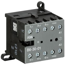 ABB B6300101 Mini Contactor 3P 4A 6kW 220-240VAC Screw DIN Rail Wall Mount