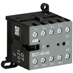 ABB BC7400001 Mini Contactor 4P 5.5A 6kW 220-240VAC Screw DIN Rail Wall Mount