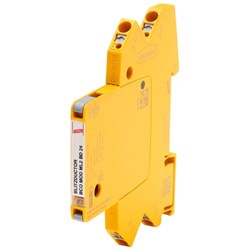 DEHN BCOML2BD24 Modular Arrester 3kA 1.5kA 0.75A 25.4/36VAC/DC Push-In 35mm DIN Rail 89.7mm L IP20