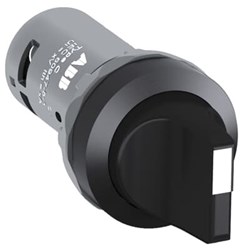 ABB C3SS3-10B-02 Selector Switch Black 24 to 300V 3Position 2NC Non-Illuminated Momentary Plastic