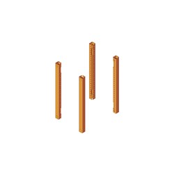 Elsteel CB10221A Corner Bar 300mmL Mild Steel RAL2000 Orange For Techno Modular Switchboards