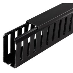 IPD CD4060BLK Closed Slot Cable Duct Black 2 m L 60mm H x 40mm W