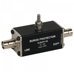 Novaris CLB-FM-10 Coaxial CCTV Protector 20kA 8.2VAC BNC Female Male 26mm W 86mm D 26mm H Aluminium