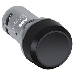 ABB CP1-10B-10 Compact Non-Illuminated Pushbutton Flush Momentary Black 1NO Screw