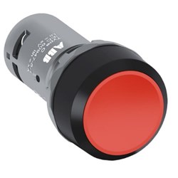 ABB CP1-10R-11 Compact Non-Illuminated Pushbutton Flush Momentary Red 1NO+1NC Screw