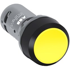 ABB CP1-10Y-20 Compact Non-Illuminated Pushbutton Flush Momentary Yellow 2NO Screw