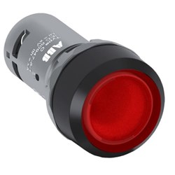 ABB CP1-11R-10 Compact Illuminated Pushbutton Flush Momentary Red 24VAC/DC 1NO Screw